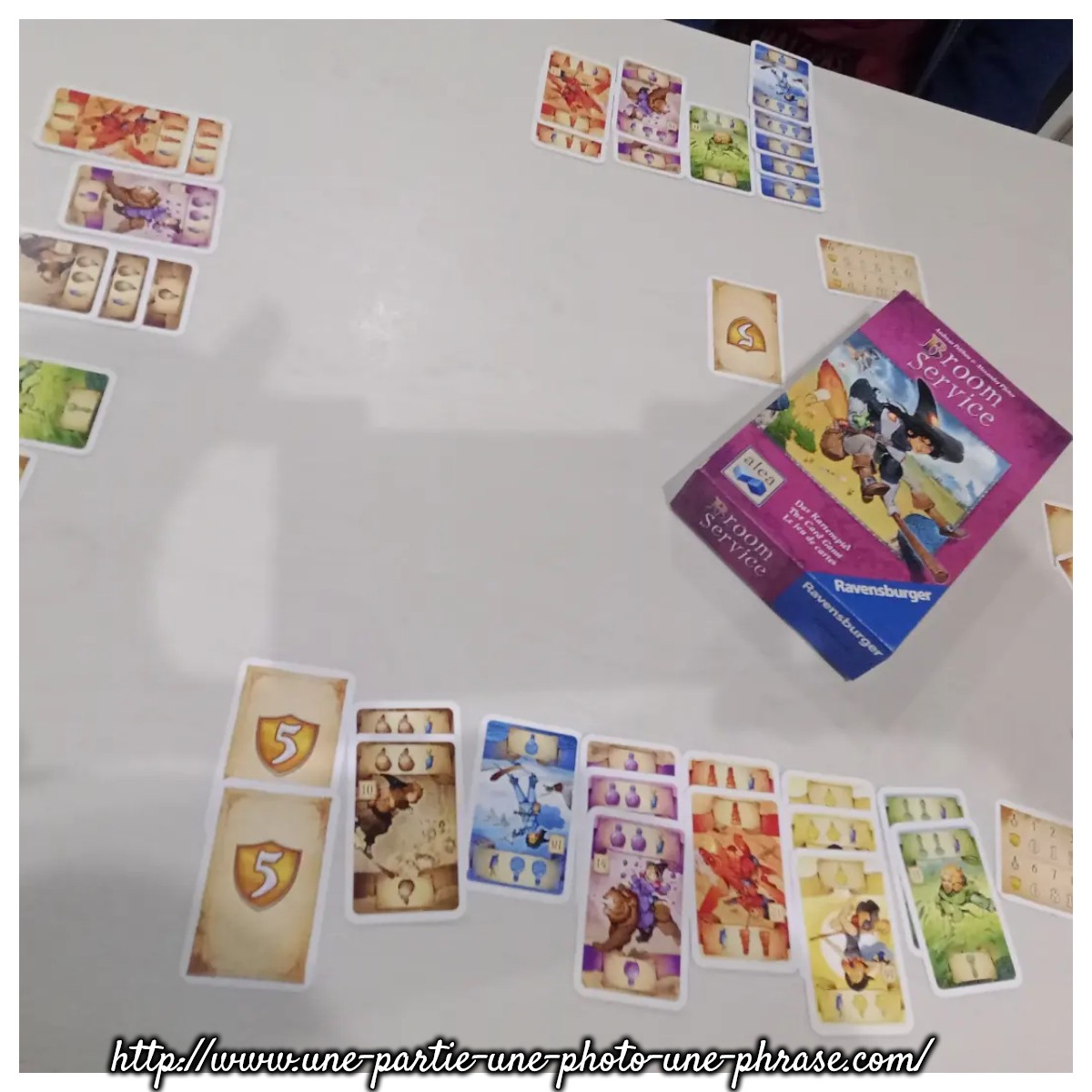 Broom service jeu de cartes