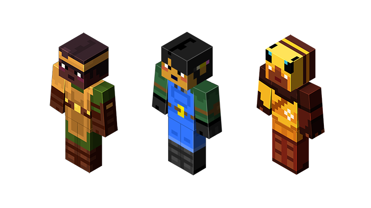 Minecraft builders and biomes farmer market skins 3